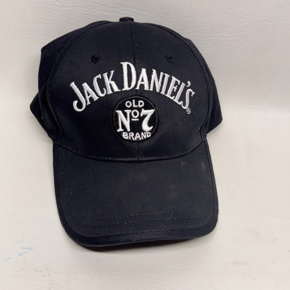 Jack Daniels Baseball Cap Mens OSFM Black Old No 7 Embroidered Hat Americana